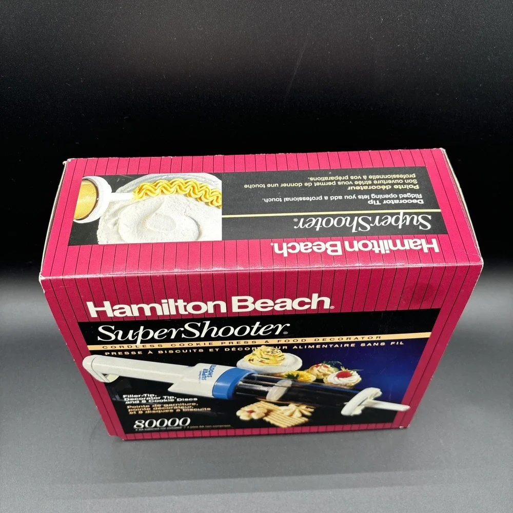 Hamilton Beach The Super Shooter Cordless Cookie Press Food Decorator 80000